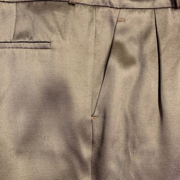 SIES MARJAN Size 34 Brown Acetate Blend Pleated Dress Pants - Picture 12 of 12
